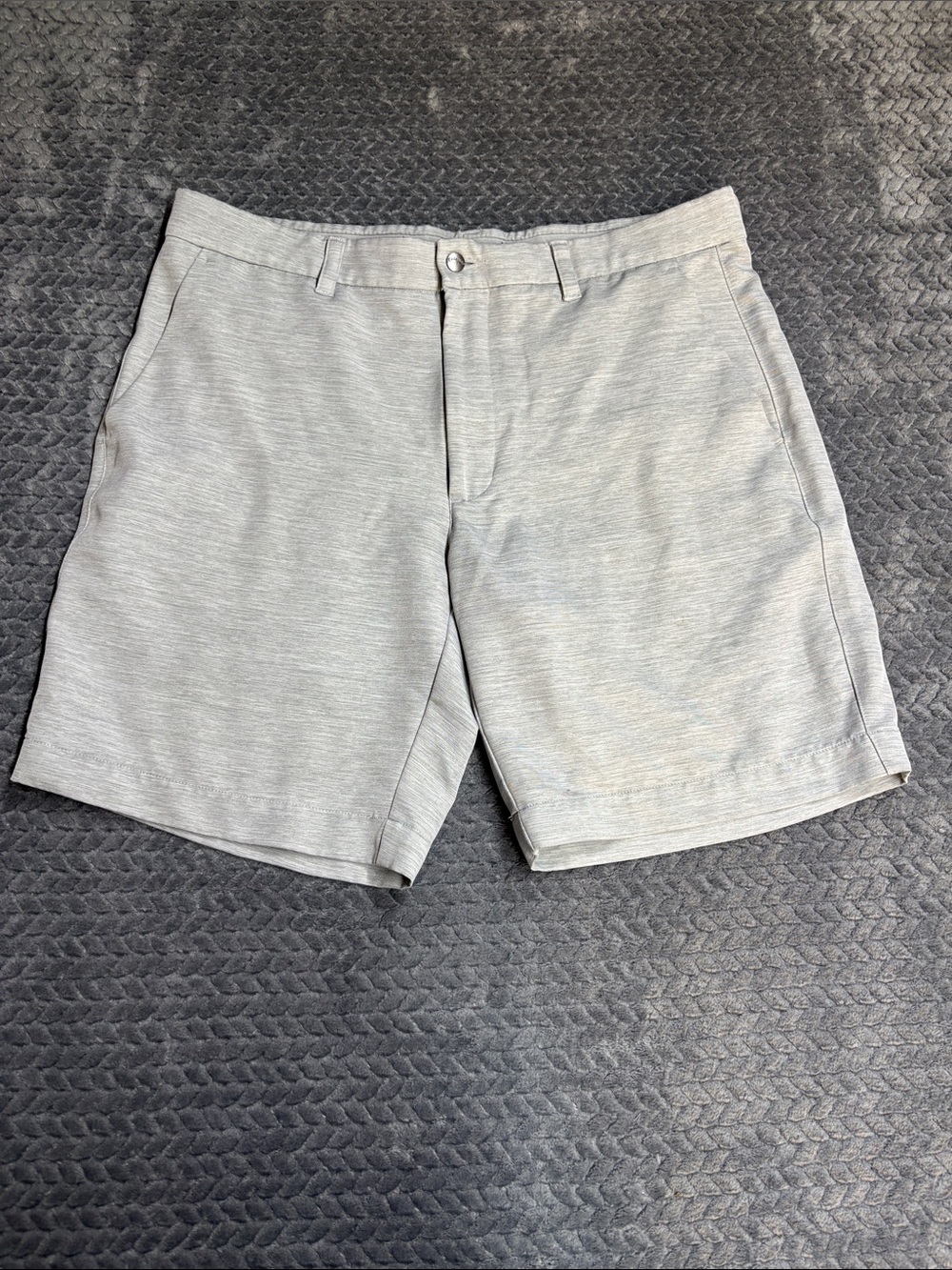 Callaway Heather Gray Flat-Front Golf Shorts